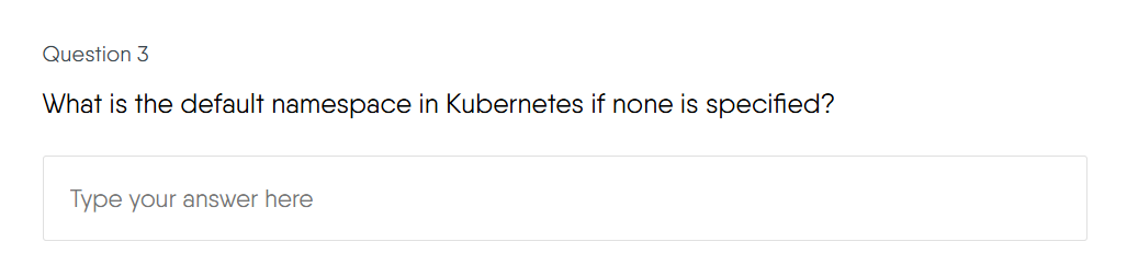 Short Answer Question Example